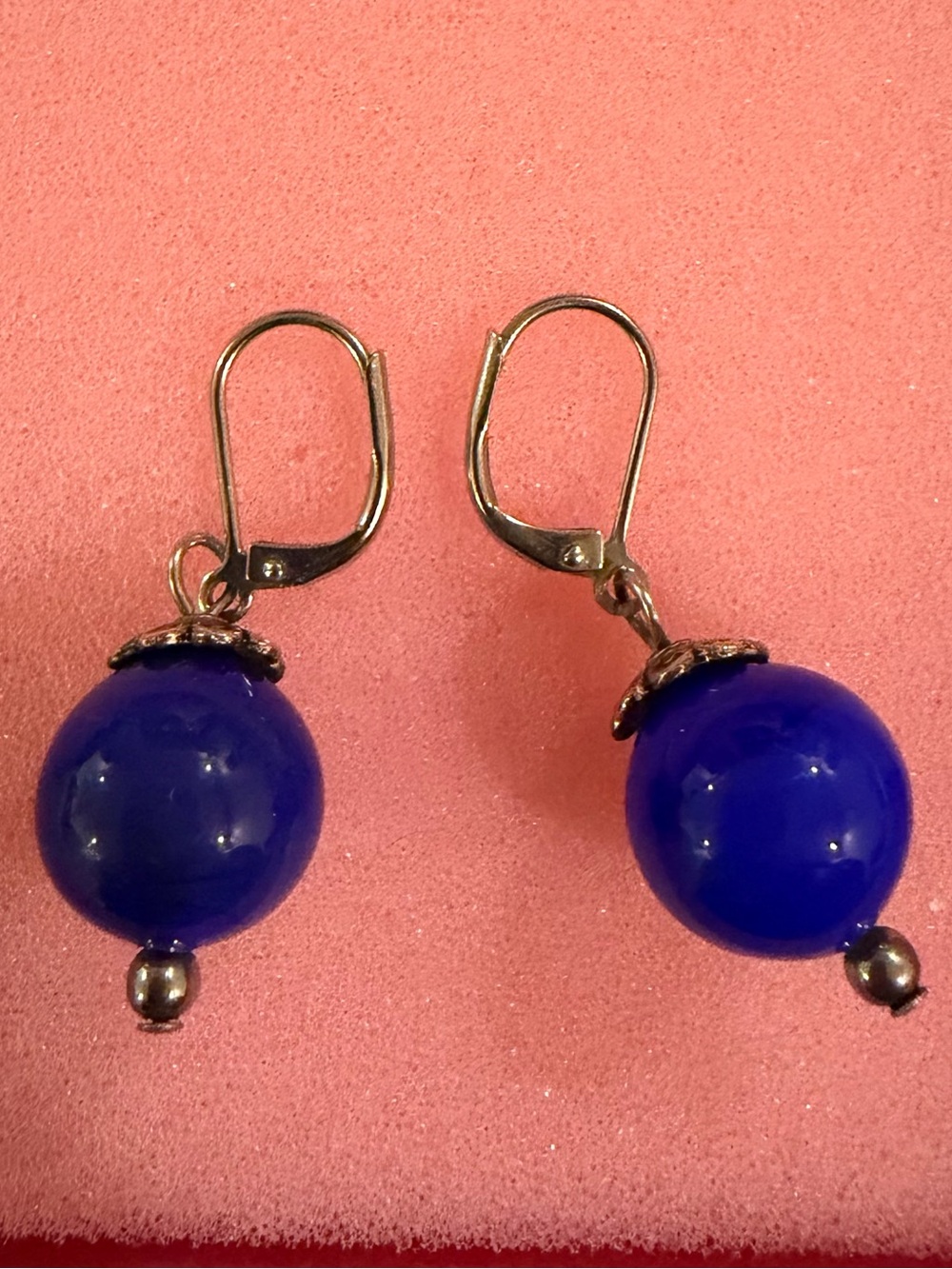 Blue Bead Drop Earrings - Women Jewelry